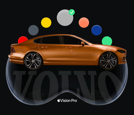 Volvo in Apple Vision Pro